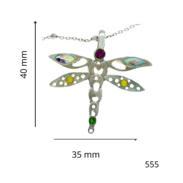 Colgante Mamá de libélula con cristales Dragon-Fly