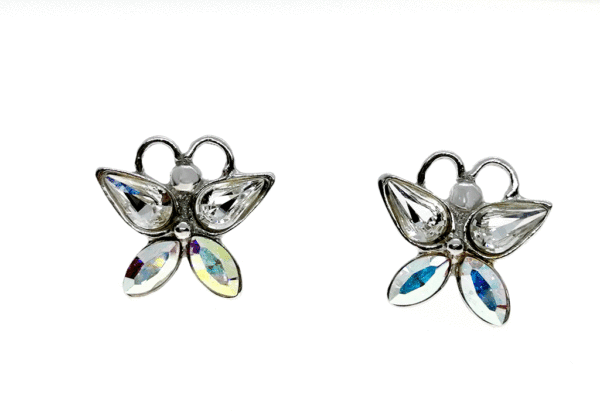 Pendientes mariposa cristales Butterfly