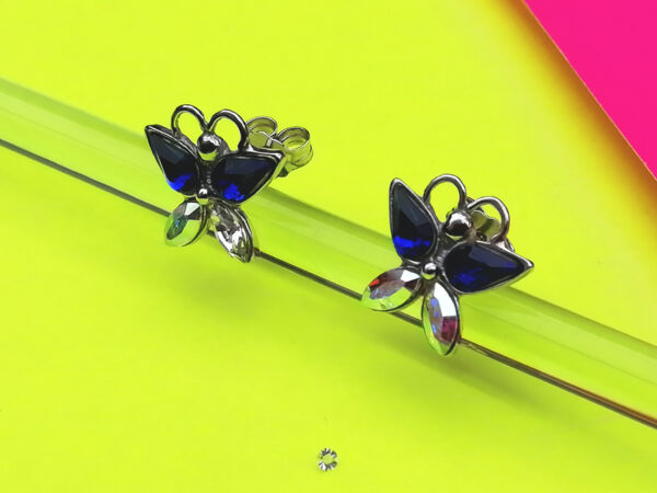 Pendientes mariposa cristales Butterfly