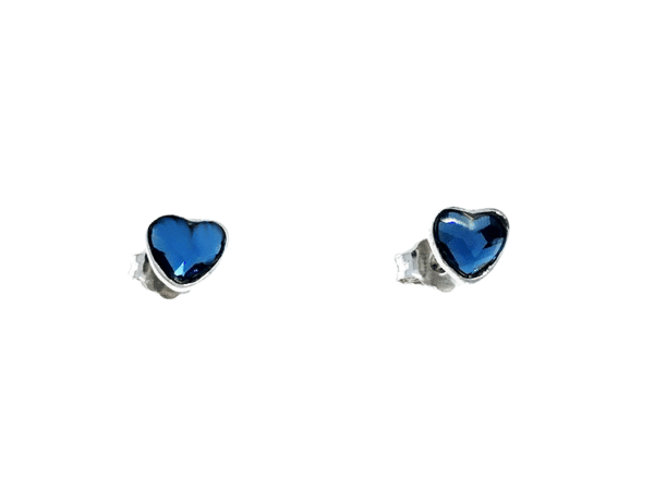 Pendientes corazón plata Petit Love creados con Crystales 3