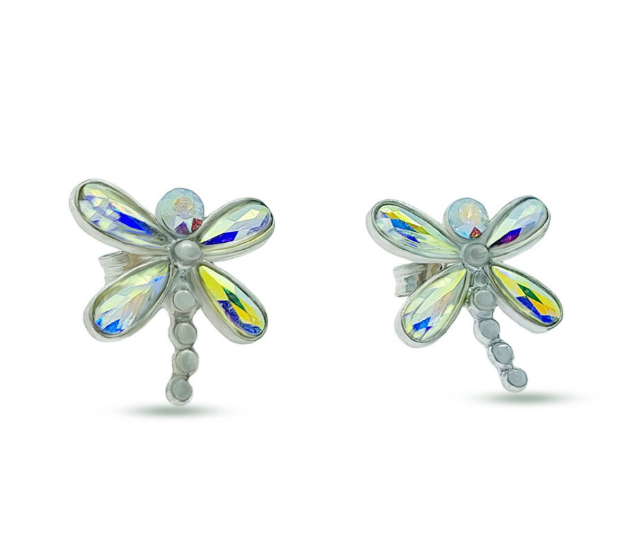Pendientes libélulas con cristales Dragon-Fly