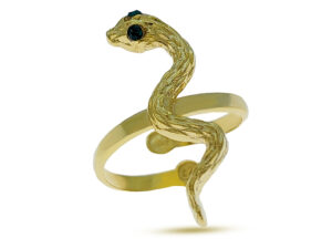 Anillo serpiente de plata Snake