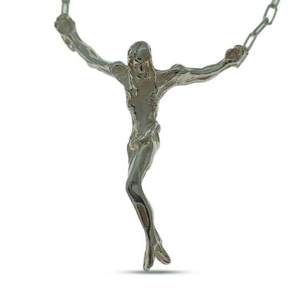 Cristo de Dalí plata Crisanto
