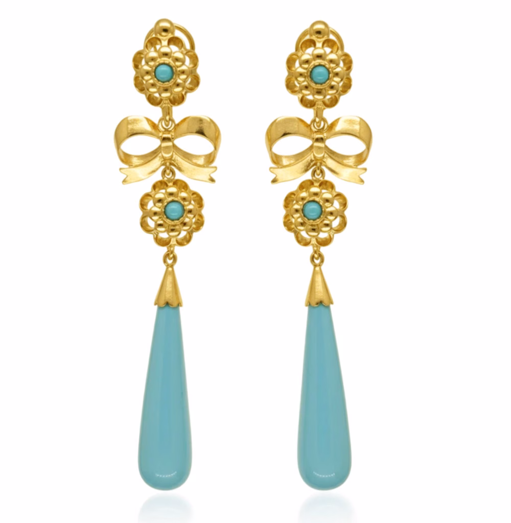 Pendientes de coral largos de plata de ley Aurora. Personalizables